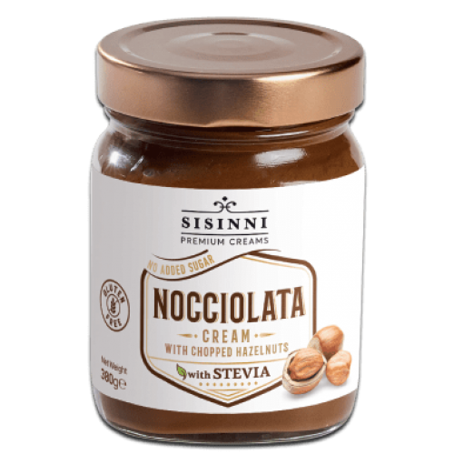 SISINNI GF Cacao Cream with Hazelnut Pieces 380g 