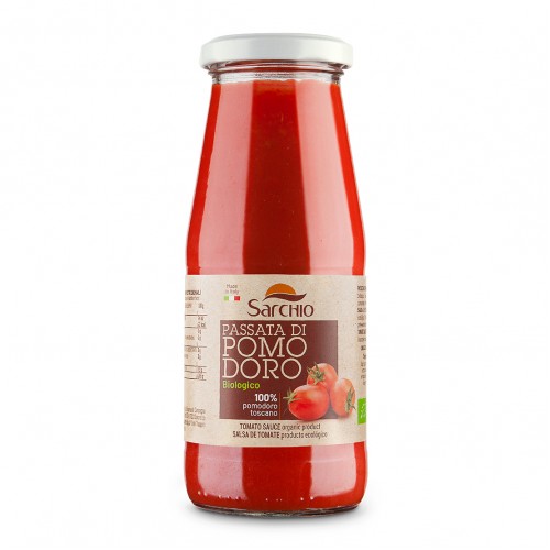 Sarchio Organic GF Tomato Puree 425g 
