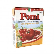 Pomi Finely Chopped Tomatoes with Pepper & Chili 390g