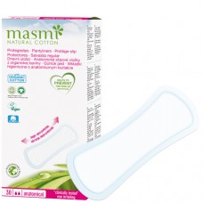 masmi NATURAL COTTON Bio Anatomical (30 Pads) (Panty Liners) 