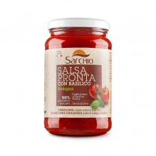 Sarchio Organic GF Ready Tomato Sauce with Basil 340g 