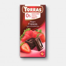 Torras  Dark Chocolate with Strawberries 75g