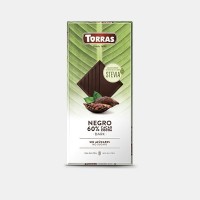 Torras Dark Chocolate Sweetened with Erythritol and Stevia (60% Cacao) 100g product thumbnail 2