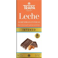 TRAPA Milk Chocolate with Almonds 175g product thumbnail 2