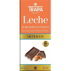 TRAPA Milk Chocolate with Almonds 175g 